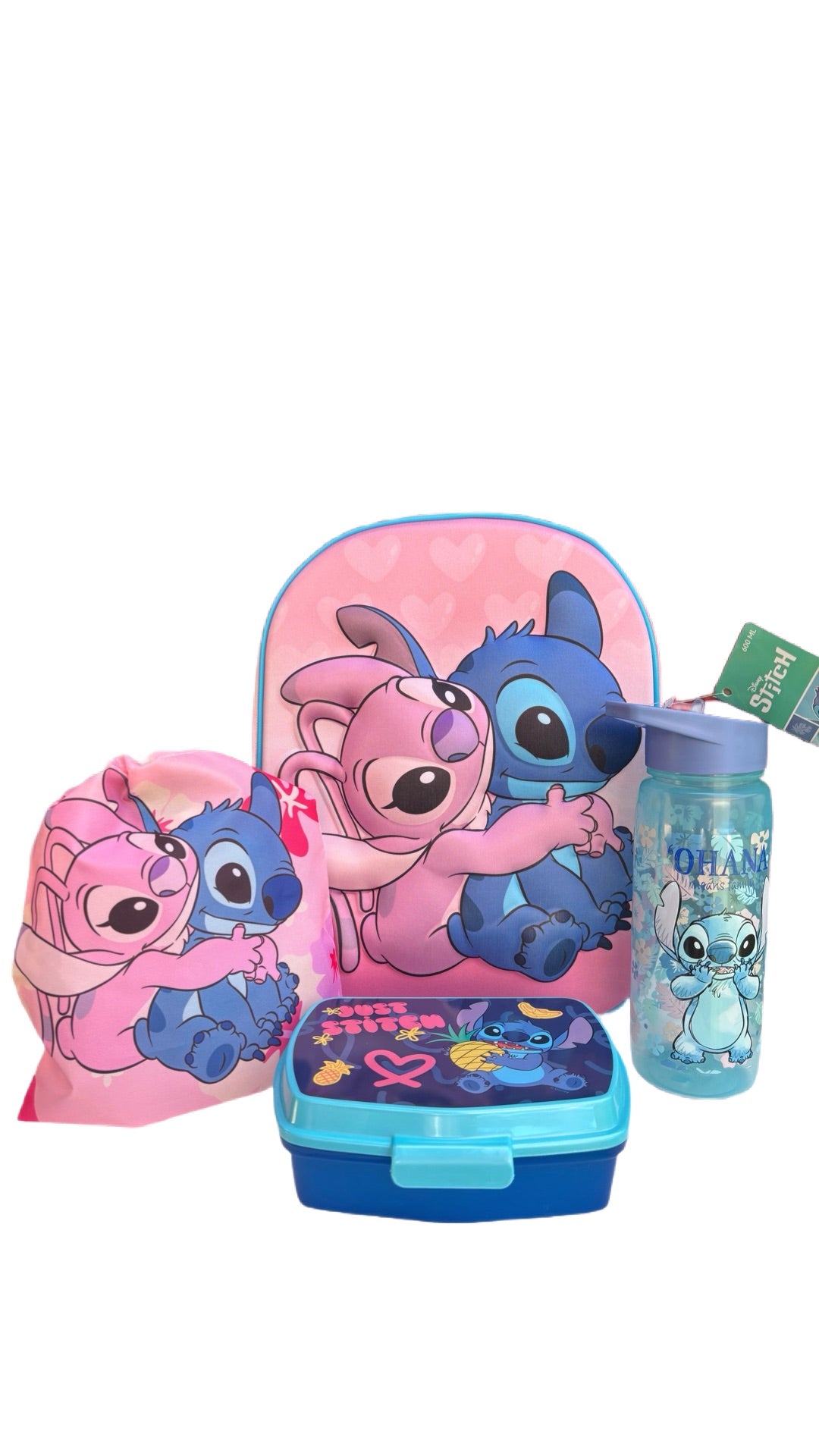 Mochila Angel, Stitch 3D Y Accesorios