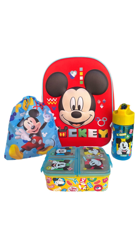 Mochila Mickey mouse 3D y accesorio